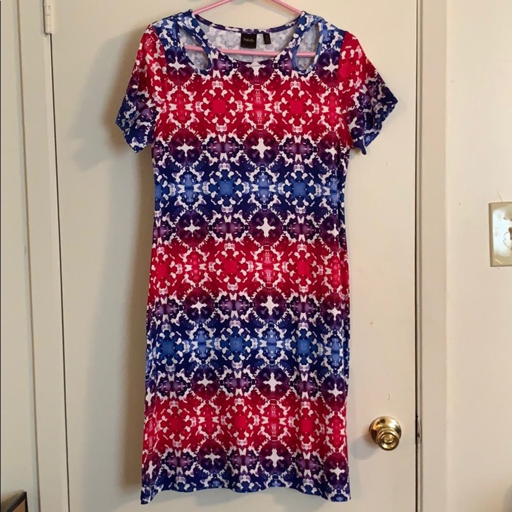 multicolored dress